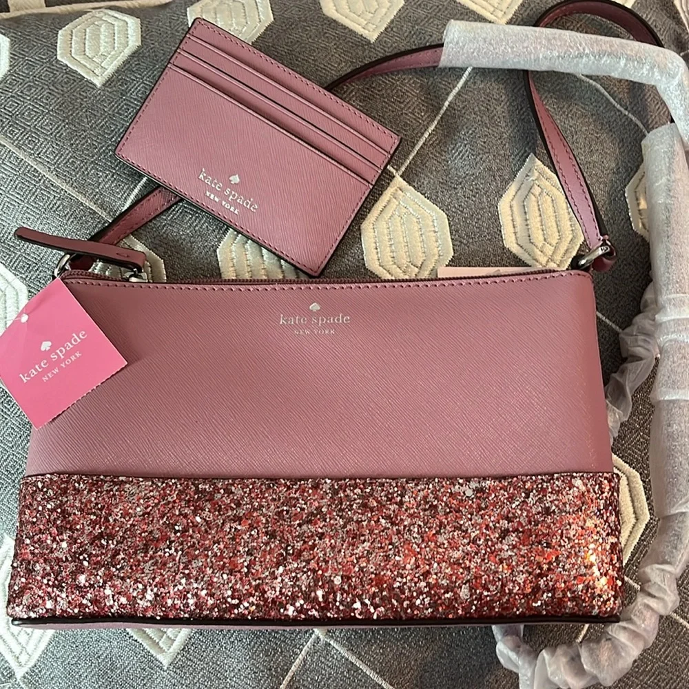 KATE SPADE Ramsy Saffiano Dusty Peon Crossbody - Picture 4 of 4